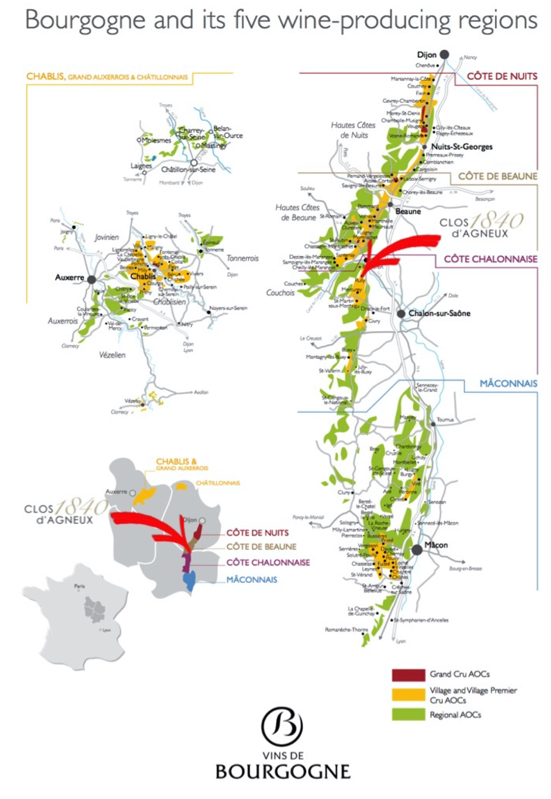 Burgundy Area | clos dAgneux1840